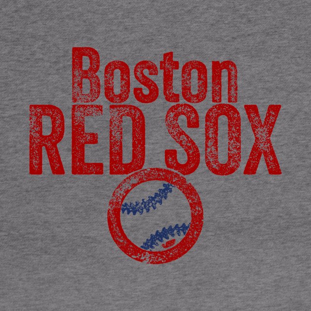 Red Sox Baseball Weathered by Throwzack